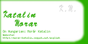 katalin morar business card