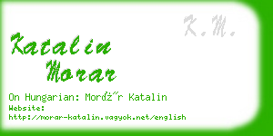 katalin morar business card